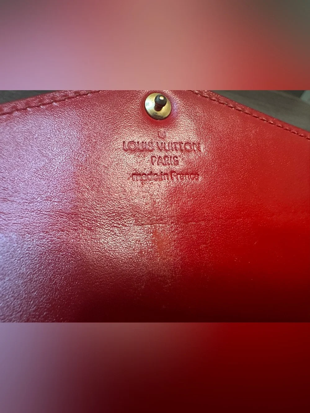 Louis Vuitton Sarah Red Vernis